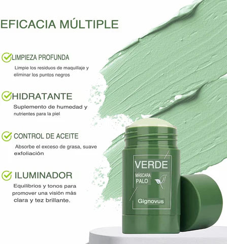 Mascarilla Green Mask Stick: Limpia y Purifica tu Piel en Solo 10 minutos